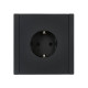 Розетка СП FORTE&PIANO FP115 16А с заземл. защ. шторки винт. крепл. черн. IEK FP-R14-16-K02