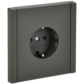 Розетка СП FORTE&PIANO FP315 16А с заземл. защ. шторки винт. крепл. сер. IEK FP-R14-16-K03