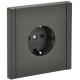 Розетка СП FORTE&PIANO FP315 16А с заземл. защ. шторки винт. крепл. сер. IEK FP-R14-16-K03