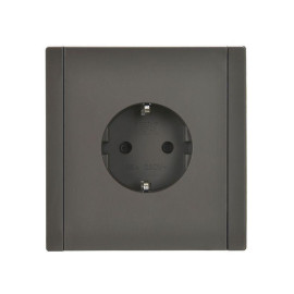 Розетка СП FORTE&PIANO FP315 16А с заземл. защ. шторки винт. крепл. сер. IEK FP-R14-16-K03