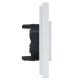 Розетка 2-м СП FORTE&PIANO FP226 10А без заземл. без защ. шторок безвинт. крепл. бел. IEK FP-R20-10-1-K01