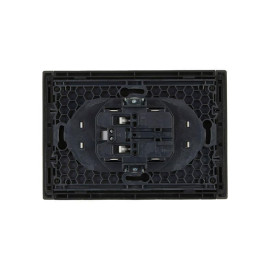 Розетка 2-м СП FORTE&PIANO FP326 10А без заземл. без защ. шторок безвинт. крепл. сер. IEK FP-R20-10-1-K03