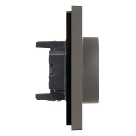 Розетка 2-м СП FORTE&PIANO FP324 16А с заземл. без защ. шторок безвинт. крепл. сер. IEK FP-R21-16-1-K03