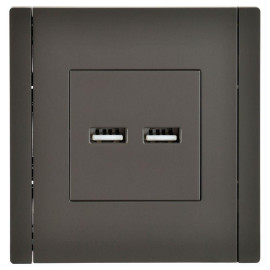 Розетка USB A+A 3.1А FORTE&PIANO FP349 сер. IEK FP-U21-D31-K03