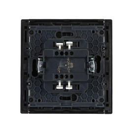 Выключатель проходной 1-кл. СП FORTE&PIANO 10А FP104 с индикацией черн. IEK FP-V12-1-10-1-K02