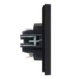 Выключатель проходной 1-кл. СП FORTE&PIANO 10А FP104 с индикацией черн. IEK FP-V12-1-10-1-K02