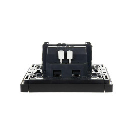 Выключатель проходной 1-кл. СП FORTE&PIANO 10А FP104 с индикацией черн. IEK FP-V12-1-10-1-K02