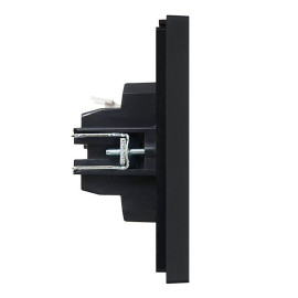 Выключатель 2-кл. СП FORTE&PIANO 10А FP105 черн. IEK FP-V20-0-10-1-K02