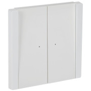 Выключатель 2-кл. СП FORTE&PIANO 10А FP206 с индикацией бел. IEK FP-V20-1-10-1-K01