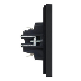 Выключатель 2-кл. СП FORTE&PIANO 10А FP106 с индикацией черн. IEK FP-V20-1-10-1-K02