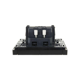 Выключатель 2-кл. СП FORTE&PIANO 10А FP106 с индикацией черн. IEK FP-V20-1-10-1-K02