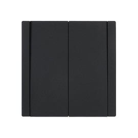 Выключатель проходной 2-кл. СП FORTE&PIANO 10А FP107 черн. IEK FP-V22-0-10-1-K02