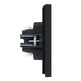 Выключатель проходной 2-кл. СП FORTE&PIANO 10А FP107 черн. IEK FP-V22-0-10-1-K02