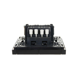 Выключатель проходной 2-кл. СП FORTE&PIANO 10А FP107 черн. IEK FP-V22-0-10-1-K02