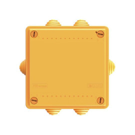 Коробка ответвительная FS 100х100х50мм IP55 5п 450В 10А 6кв.мм с кабельными вводами и клеммниками пластик. DKC FSB11506