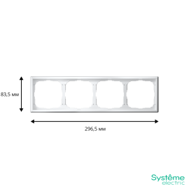 Рамка 4-м ArtGallery универс. бел. SE GAL000104