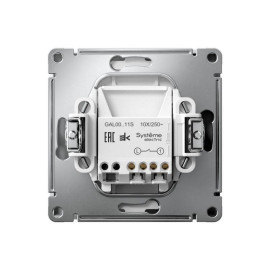 Выключатель 1-кл. ArtGallery 10AX быстрозажим. клем. механизм бел. SE GAL000111S