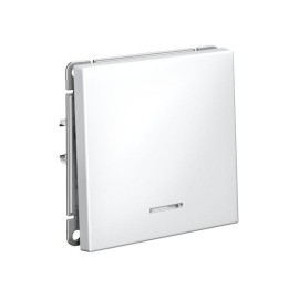 Выключатель 1-кл. ArtGallery 10AX с подсветкой быстрозажим. клем. механизм бел. SE GAL000113S