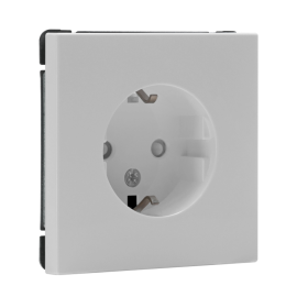 Розетка ArtGallery 16А с заземл. защ. шторки механизм бел. SE GAL000145