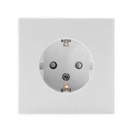 Розетка ArtGallery 16А с заземл. защ. шторки механизм бел. SE GAL000145