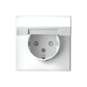 Розетка ArtGallery 16А IP20 с заземл. защ. шторки с крышкой механизм бел. SE GAL000146