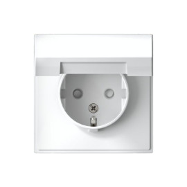 Розетка ArtGallery 16А IP20 с заземл. защ. шторки с крышкой механизм бел. SE GAL000146