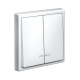 Выключатель 2-кл. ArtGallery (сх. 5а) 10AX с подсветкой механизм бел. SE GAL000153