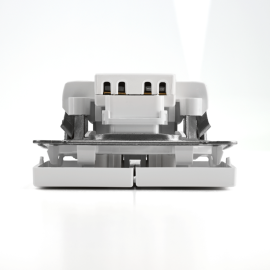 Выключатель 2-кл. ArtGallery (сх. 5а) 10AX с подсветкой механизм бел. SE GAL000153