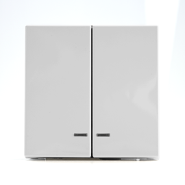 Выключатель 2-кл. ArtGallery (сх. 5а) 10AX с подсветкой механизм бел. SE GAL000153