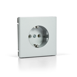 Розетка ArtGallery 16А с заземл. быстрозажим. клем. механизм алюм. SE GAL000343S
