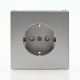 Розетка ArtGallery 16А с заземл. со шторками быстрозажим. клем. механизм алюм. SE GAL000345S