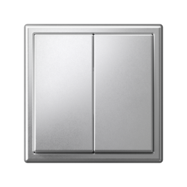 Выключатель 2-кл. ArtGallery 10AX быстрозажим. клем. механизм алюм. SE GAL000351S