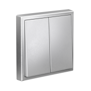 Выключатель 2-кл. ArtGallery 10AX быстрозажим. клем. механизм алюм. SE GAL000351S