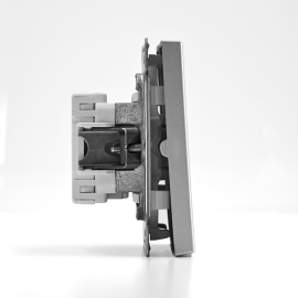 Выключатель 2-кл. ArtGallery (сх. 5) 10AX механизм алюм. SE GAL000351