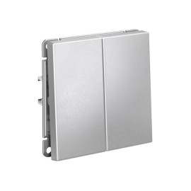 Переключатель 2-кл. ArtGallery (сх. 6/2) 10AX механизм алюм. SE GAL000365