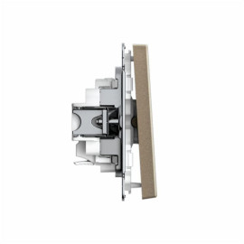 Выключатель 1-кл. ArtGallery 10AX быстрозажим. клем. механизм шампань SE GAL000511S