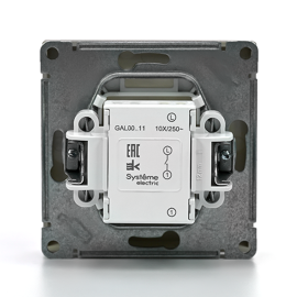 Выключатель 1-кл. ArtGallery (сх. 1) 10AX шампань SE GAL000511