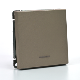 Выключатель 1-кл. ArtGallery (сх. 1а) 10AX с подсветкой механизм шампань SE GAL000513