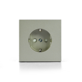 Розетка ArtGallery 16А с заземл. со шторками быстрозажим. клем. механизм шампань SE GAL000545S