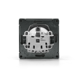 Розетка ArtGallery 16А с заземл. со шторками быстрозажим. клем. механизм шампань SE GAL000545S