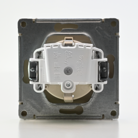 Розетка ArtGallery 16А с заземл. защ. шторки механизм шампань SE GAL000545