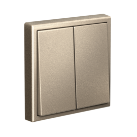 Переключатель 2-кл. ArtGallery 10AX быстрозажим. клем. механизм шампань SE GAL000565S