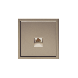 Розетка компьютерная ArtGallery RJ45 кат.5E механизм шампань SE GAL000583