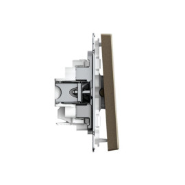 Выключатель 1-кл. ArtGallery 10AX быстрозажим. клем. механизм мокко SE GAL000611S