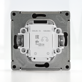 Выключатель 1-кл. ArtGallery (сх. 1а) 10AX с подсветкой механизм мокко SE GAL000613