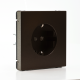 Розетка ArtGallery 16А с заземл. быстрозажим. клем. механизм мокко SE GAL000643S