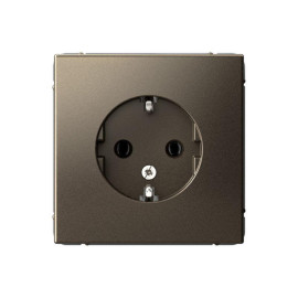 Розетка ArtGallery 16А с заземл. механизм мокко SE GAL000643