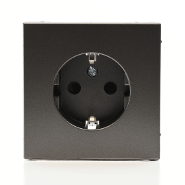 Розетка ArtGallery 16А с заземл. защ. шторки механизм мокко SE GAL000645