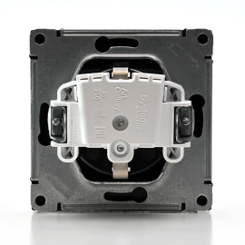 Розетка ArtGallery 16А с заземл. защ. шторки механизм мокко SE GAL000645