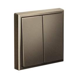 Выключатель 2-кл. ArtGallery 10AX быстрозажим. клем. механизм мокко SE GAL000651S